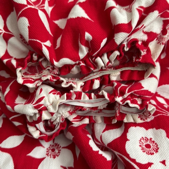 Western Fashions red floral western or square dance dress - Picture 7 of 8